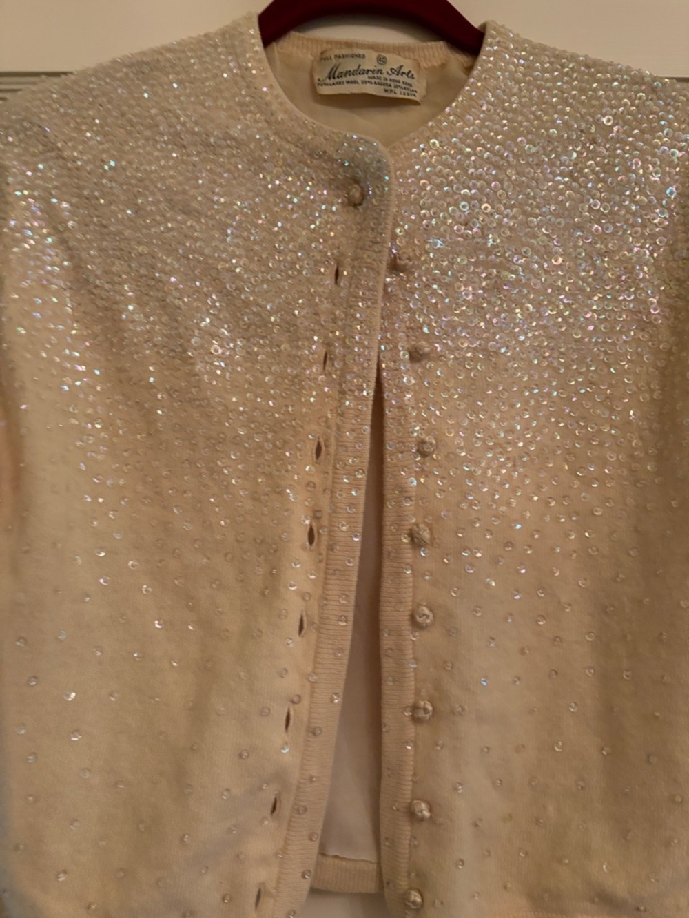 Vintage lined sparkly sweater